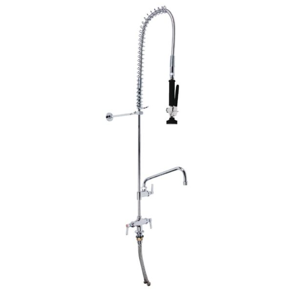 3monkeez Hob Mounted Pre-Rinse Tap with 12in Pot Filler Black