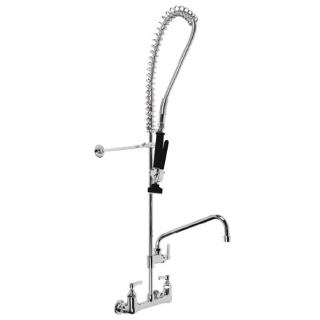 3monkeez Wall Mounted Pre-Rinse Tap with 12in Pot Filler Black