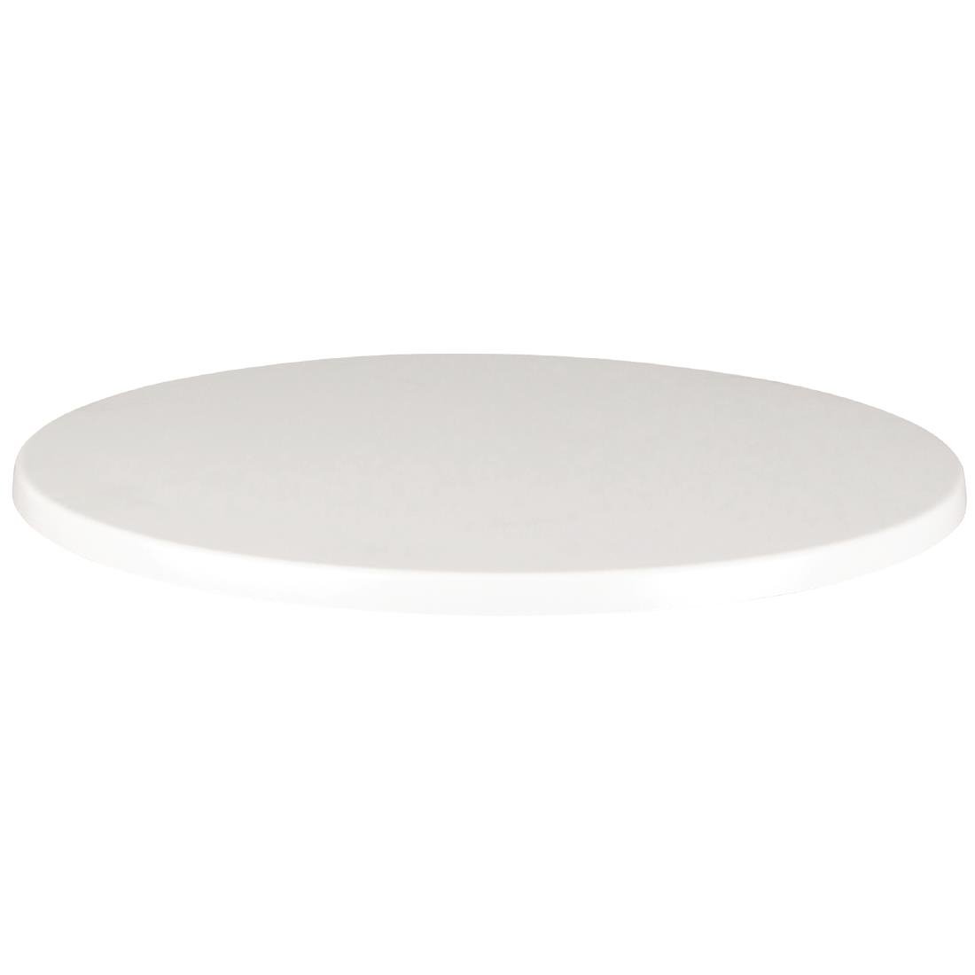 Werzalit Round Table Top White 600mm