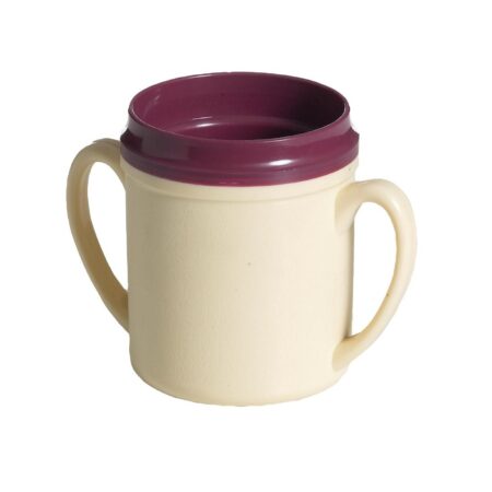 Double Handle Insulated Mug Yellow