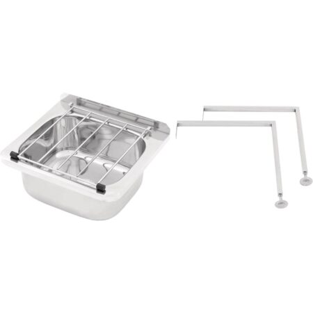 Cleaners Sink with Grate  Legs 31.2 Ltr