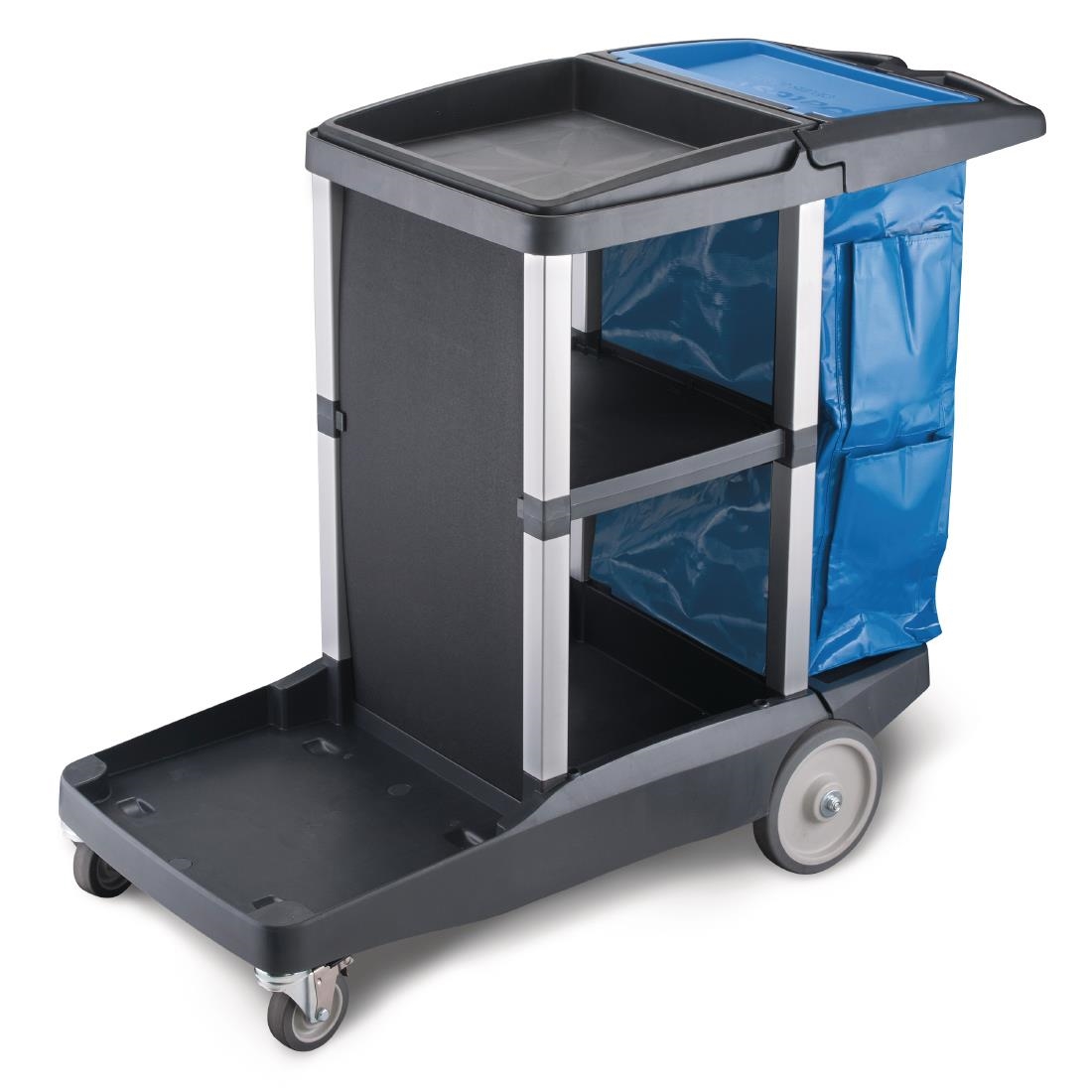 Oates Platinum Janitors Cleaning Cart