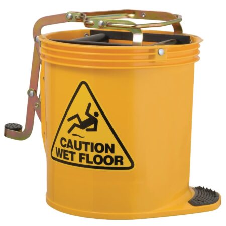 Oates Contractor Roller Wringer Bucket Yellow 15Ltr