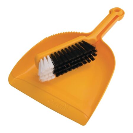 Oates Dustpan  Bannister Set Yellow