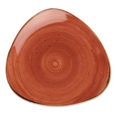 Churchill Stonecast Triangle Plate Spiced Orange 315mm