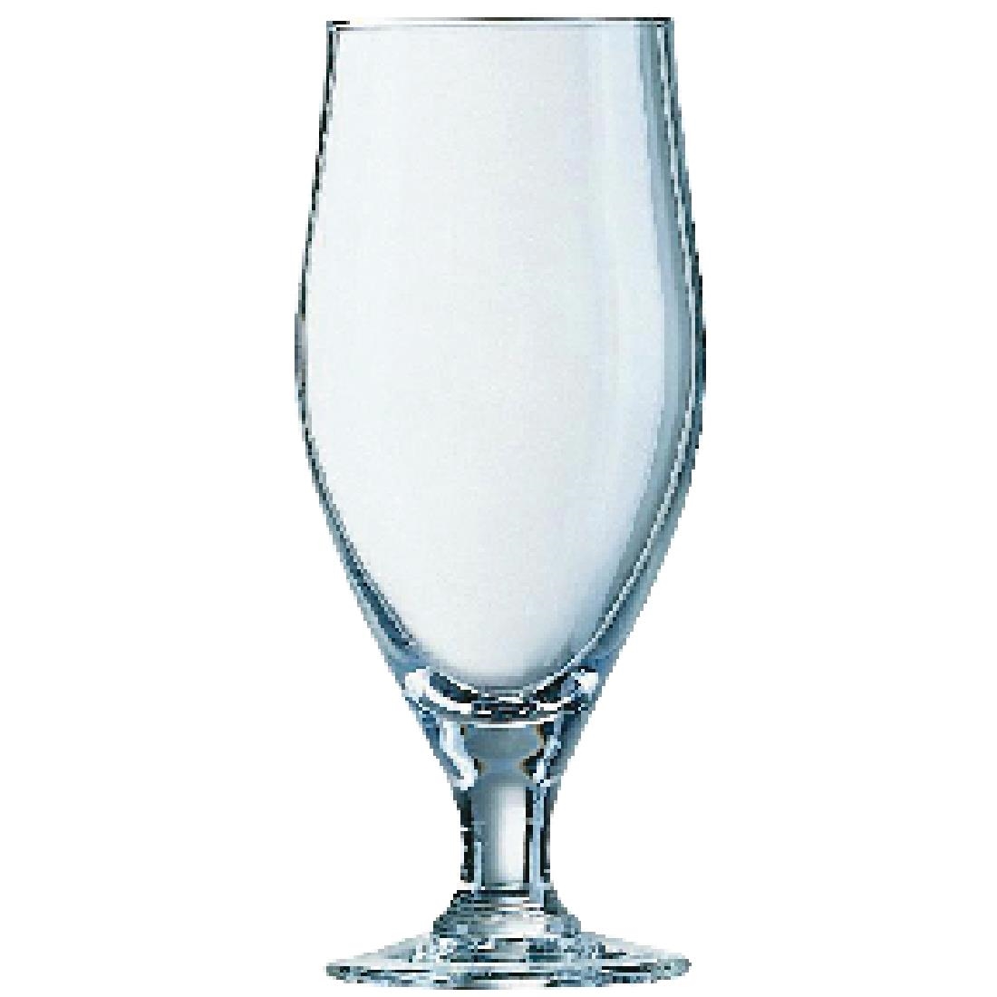 Arcoroc Stemmed Cervoise Beer Glasses 310ml