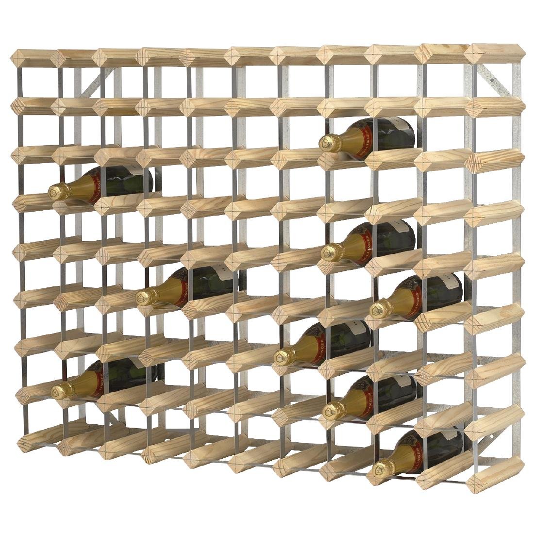 Wine Rack Wooden 90 Bottle