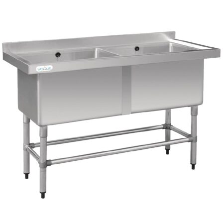 Vogue Stainless Steel Deep Pot Double Sink