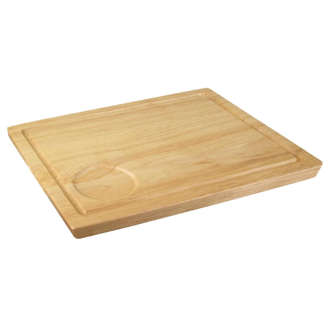 Olympia Hevea Steak Board 310 x 240mm With 70mm Recess