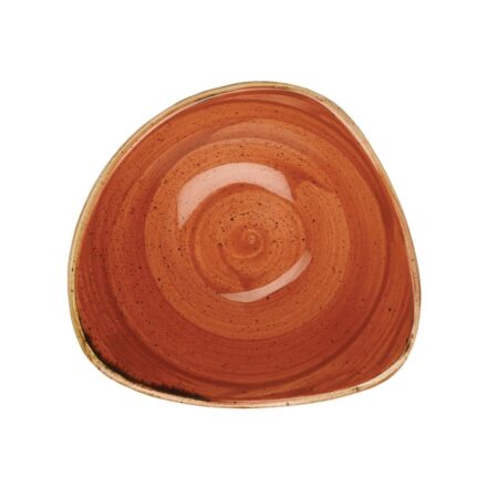 Churchill Stonecast Spiced Orange Triangular Bowl 153mm