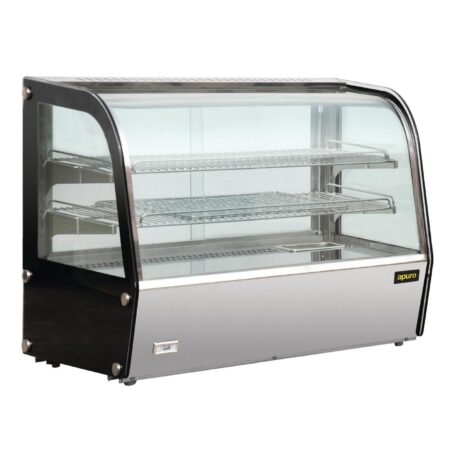 Apuro Heated Countertop Display Cabinet 120Ltr