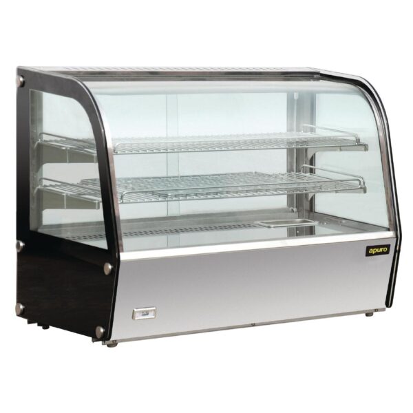 Apuro Heated Countertop Display Cabinet 160Ltr