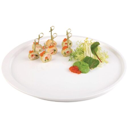 APS Apart Melamine Round White Tray