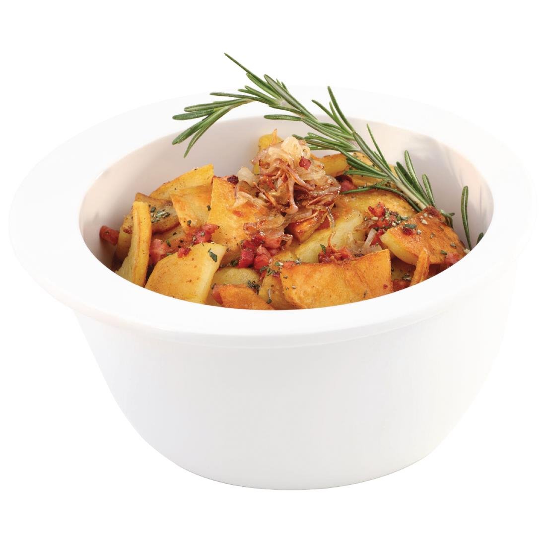 APS Apart Melamine Round White Bowl - 150mm