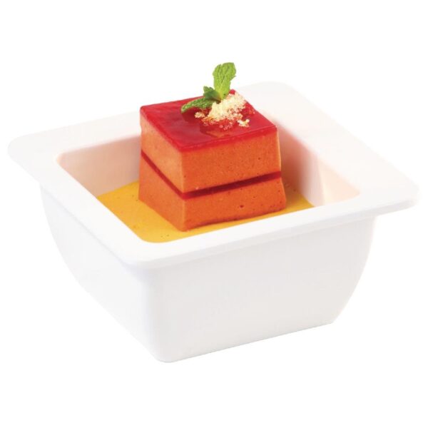 APS Apart Melamine Square White Bowl - 200mm