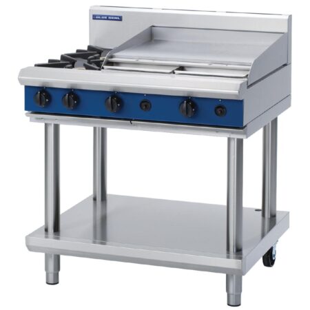 Blue Seal by Moffat Freestanding 2 Burner Natural Gas Cooktop with Griddle Plate G516B-LS