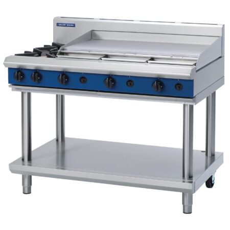 Blue Seal by Moffat Freestanding 2 Burner Natural Gas Cooktop with Griddle Plate G518A-LS