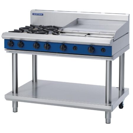Blue Seal by Moffat Freestanding 4 Burner Natural Gas Cooktop with Griddle Plate G518B-LS