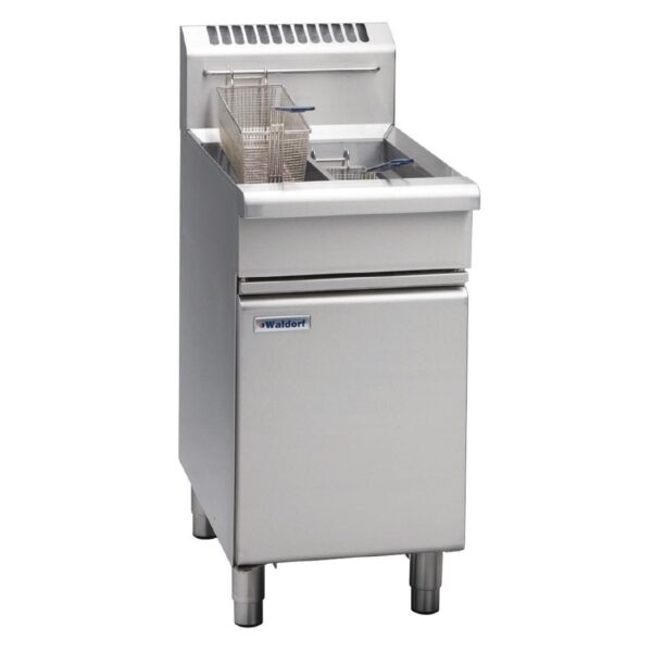 Waldorf by Moffat Freestanding Natural Gas Twin Pan 2 x 13Ltr Deep Fryer FN8226G