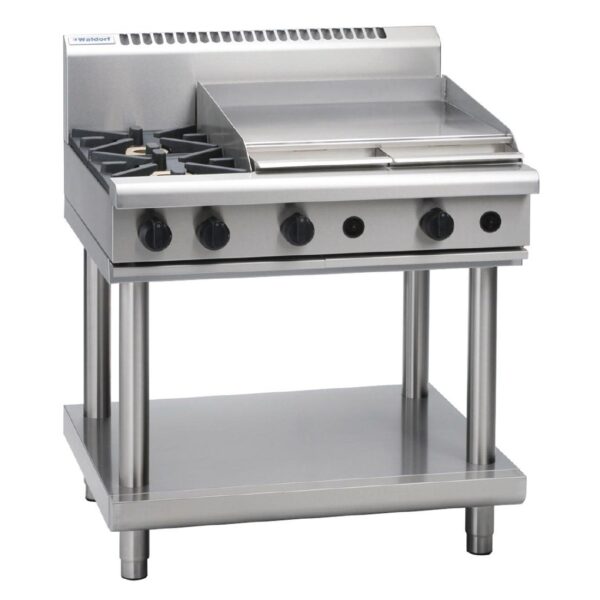 Waldorf by Moffat Freestanding 2 Burner Natural Gas Cooktop with Griddle Plate RN8606G-LS