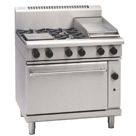 Waldorf by Moffat 4 Burner Natural Gas Cooktop with Griddle Plate RN8613G