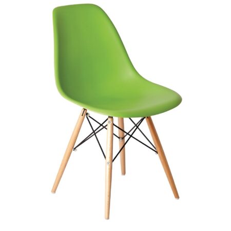 Bolero Green Polypropylene Replica Eames Chairs (Pack of 2