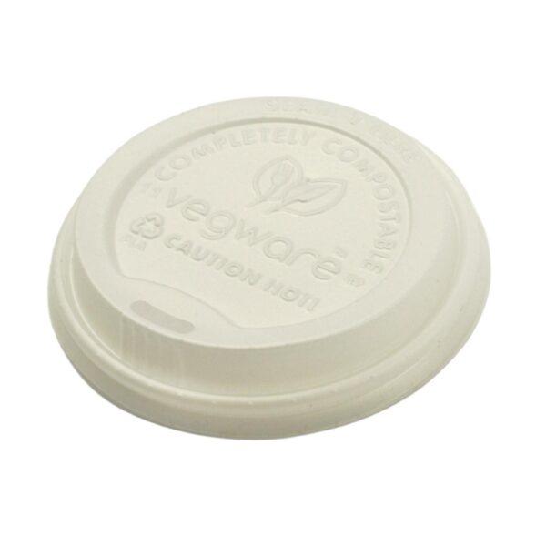 Vegware Compostable Hot Cup Lids 350ml and 455ml