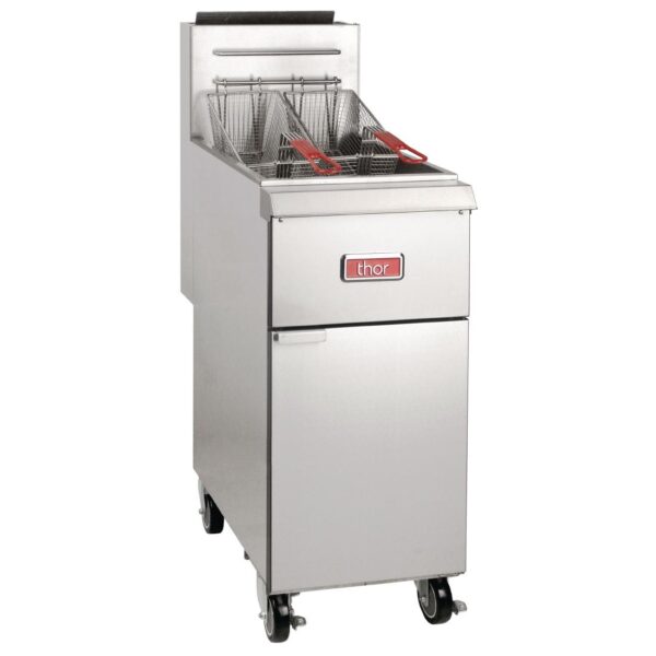 Thor Gas Freestanding Propane Gas Single Pan Double Basket Deep Fryer TR-F45