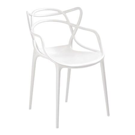 Bolero Spaghetti Style Armchairs White (Pack of 4