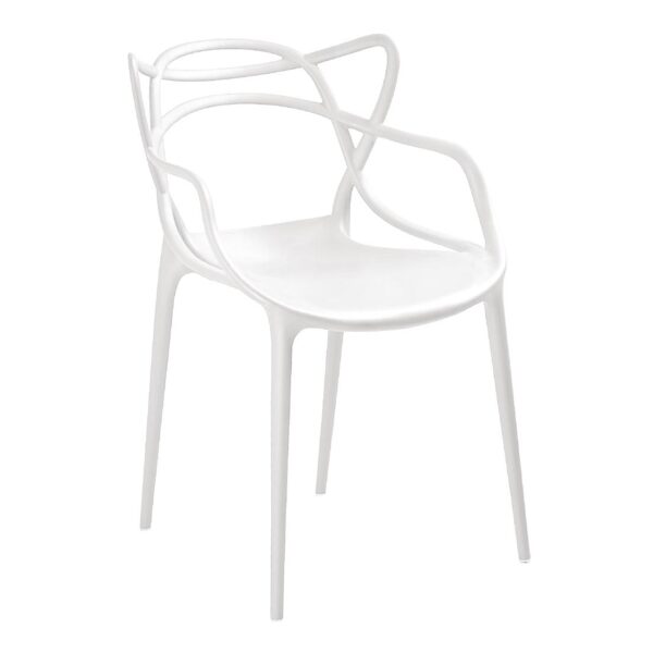 Bolero Spaghetti Style Armchairs White (Pack of 4