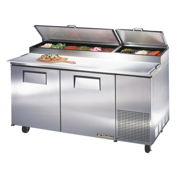 True Pizza Prep Table 2 Door Stainless Steel