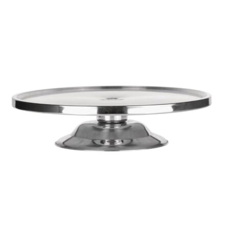 Cake Stand Stainless Steel 325 x 80mm