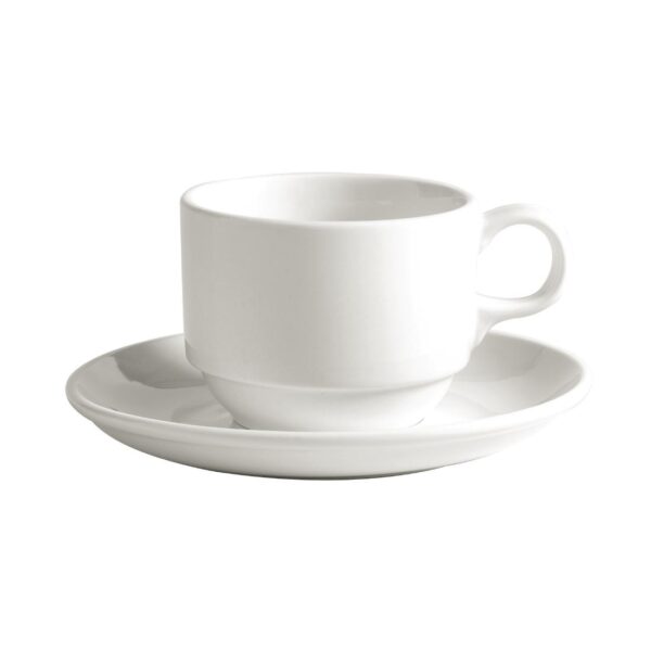 Australian Fine China Bistro Stacking Tea Cups 220ml