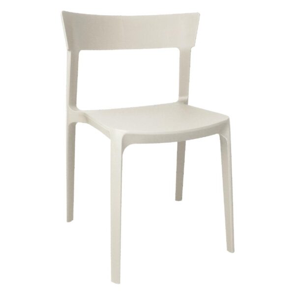 Bolero Beige Polypropylene Bistro Side Chairs (Pack of 4