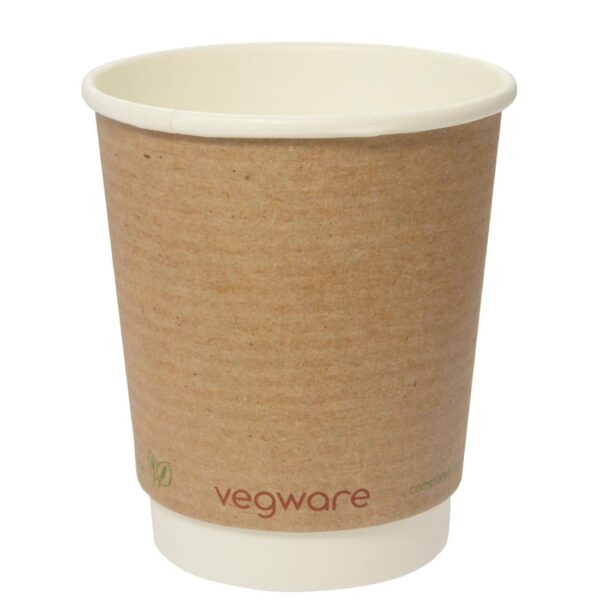 Vegware Compostable Double Wall Hot Cup 230ml