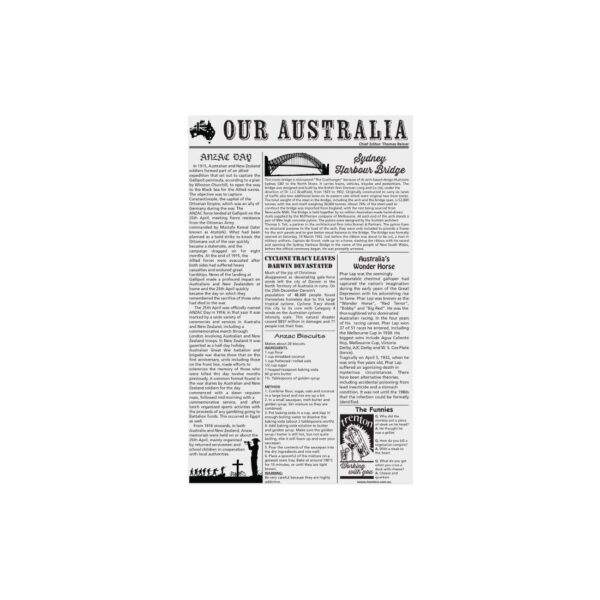 Newsprint Greaseproof Paper - 190 x 310mm