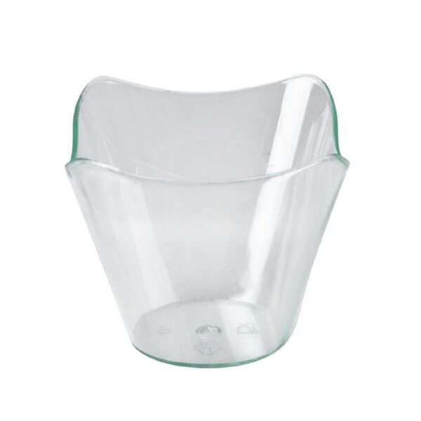 Disposable Canape Dish Square Waved Rim
