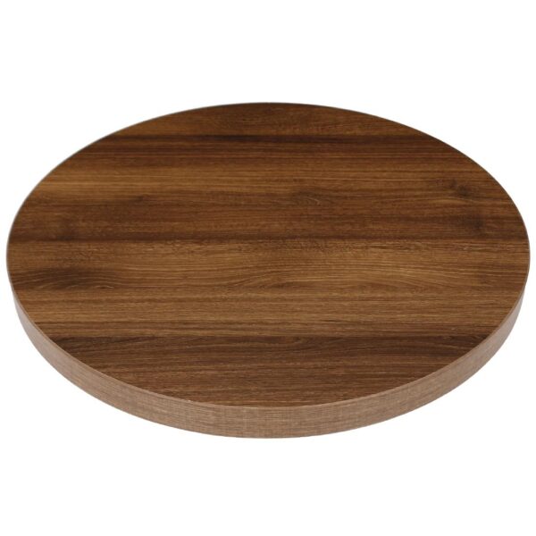 Bolero Round Table Top Rustic Oak 600mm