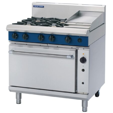 Blue Seal by Moffat 900mm Convection Oven Range with 4 Burners and Griddle Natural Gas G56C