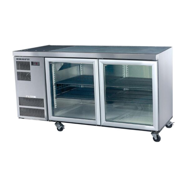 Counterline Slim 2 Glass or Solid Door Undercounter Chiller C/W Castors