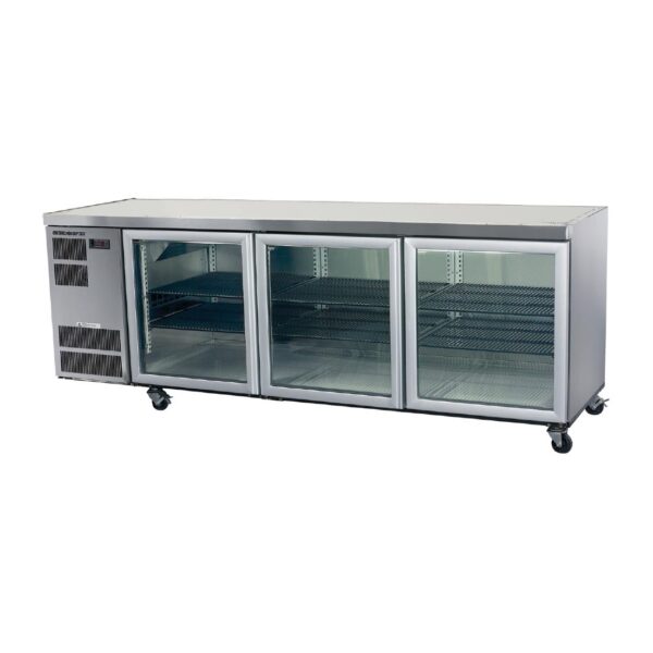 Counterline Slim 3 Glass or Solid Door Undercounter Chiller C/W Castors