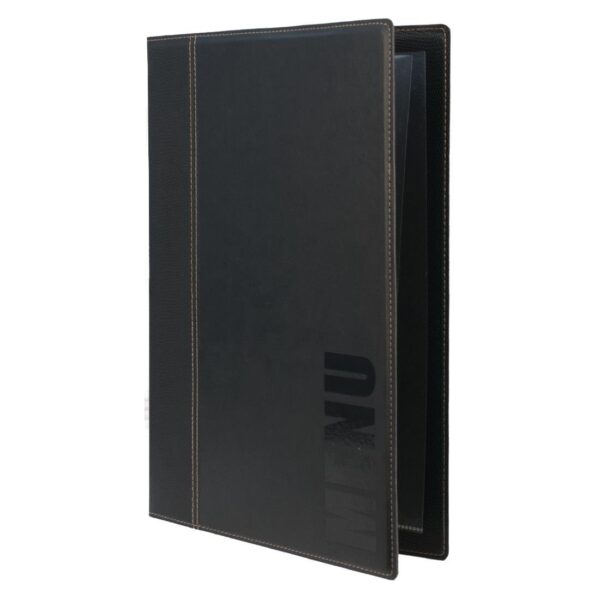 Securit Contemporary Menu Holder A4 Black