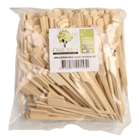 Bamboo Paddle Skewer - 90mm - Pack 250