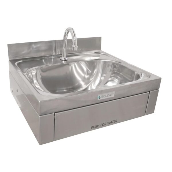 Stoddart Plumbing 11 Litre Wash Basin Knee Operated With Splashback