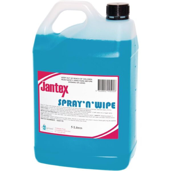 Jantex Spray and Wipe Sanitiser 5Ltr