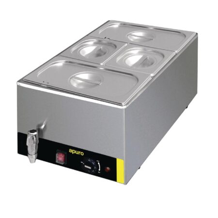 Apuro Bain Marie with Tap and Pans