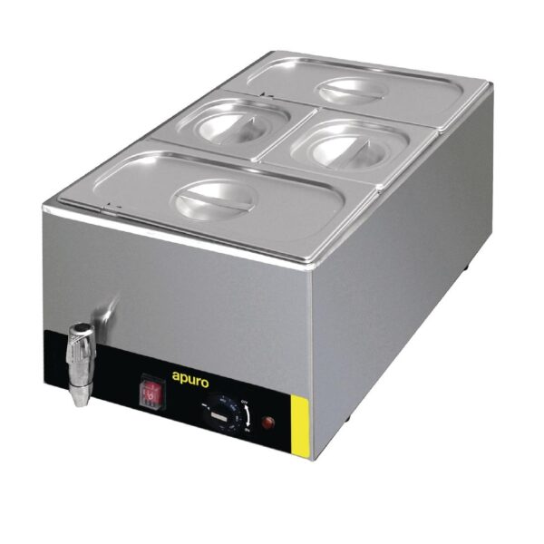 Apuro Bain Marie with Tap and Pans