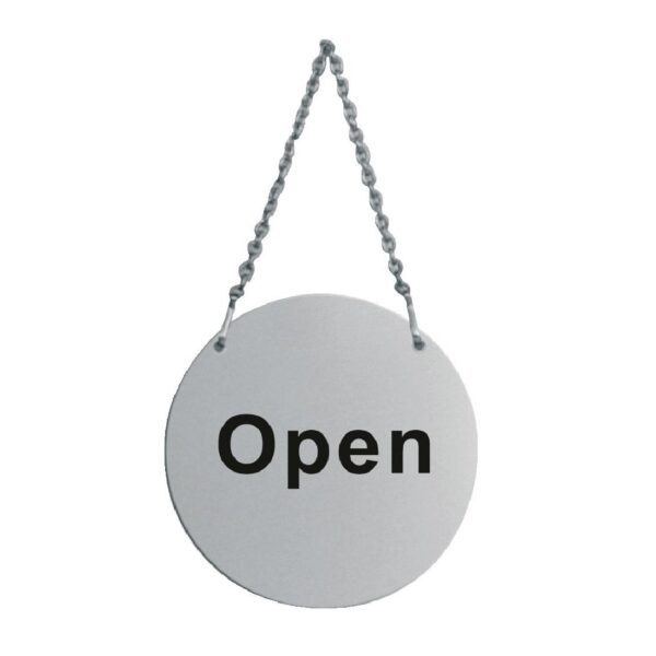 Stainless Steel Door Sign - Open  Closed