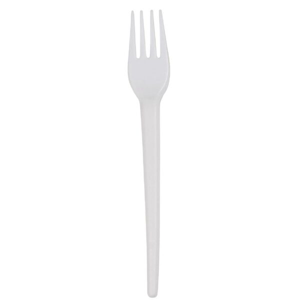 White Plastic Fork